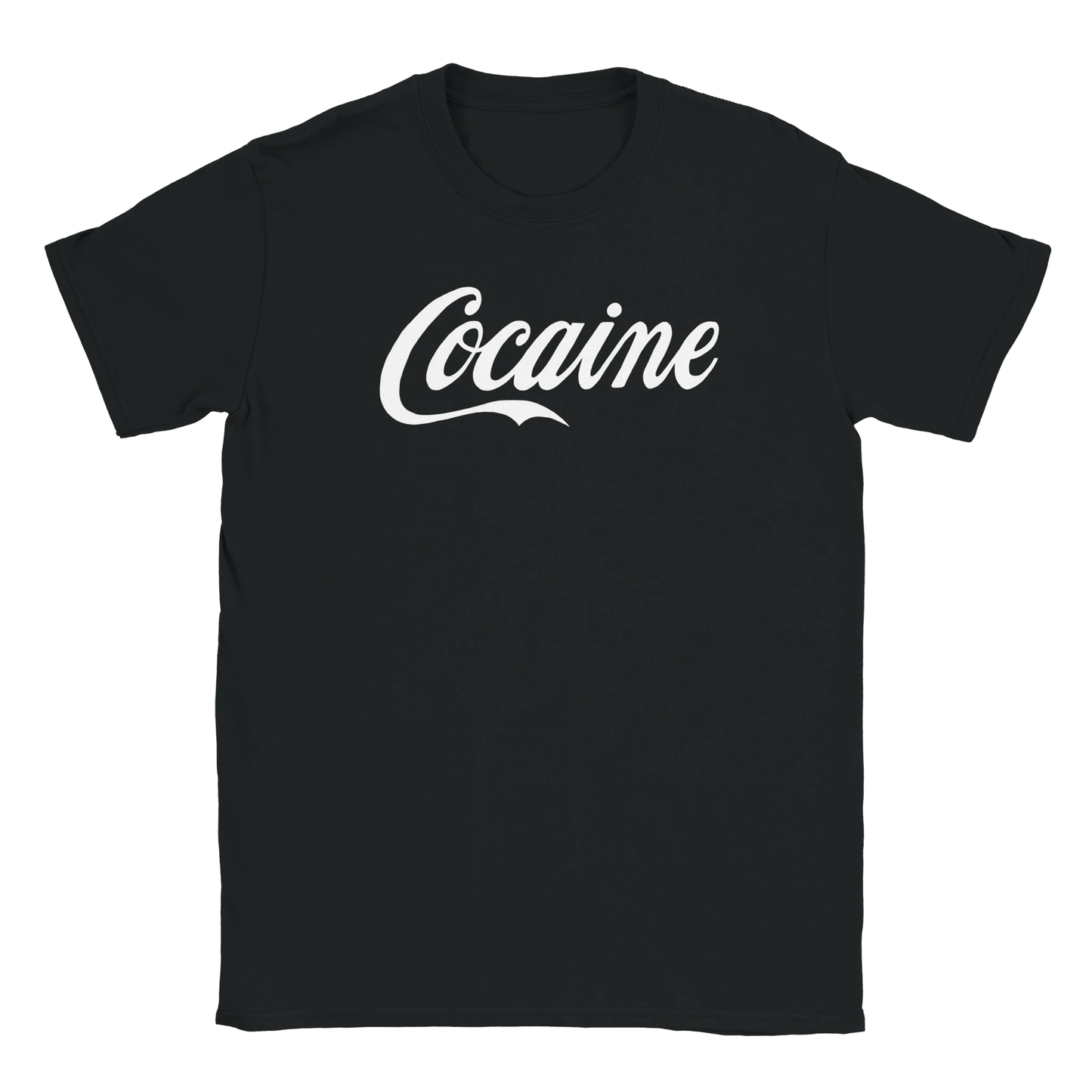 Coca Cola Cocaine tee shirt funny lustig meme print shirt cotton slim fit - maximumflair