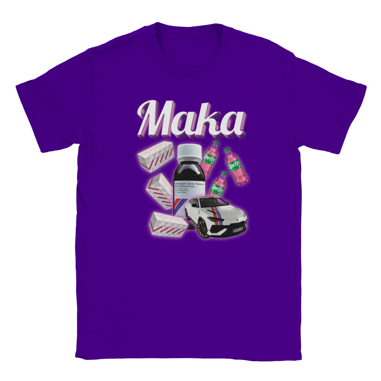 Maka Makatussin Hustensyrup tee shirt funny lustig meme print shirt cotton slim fit - maximumflair