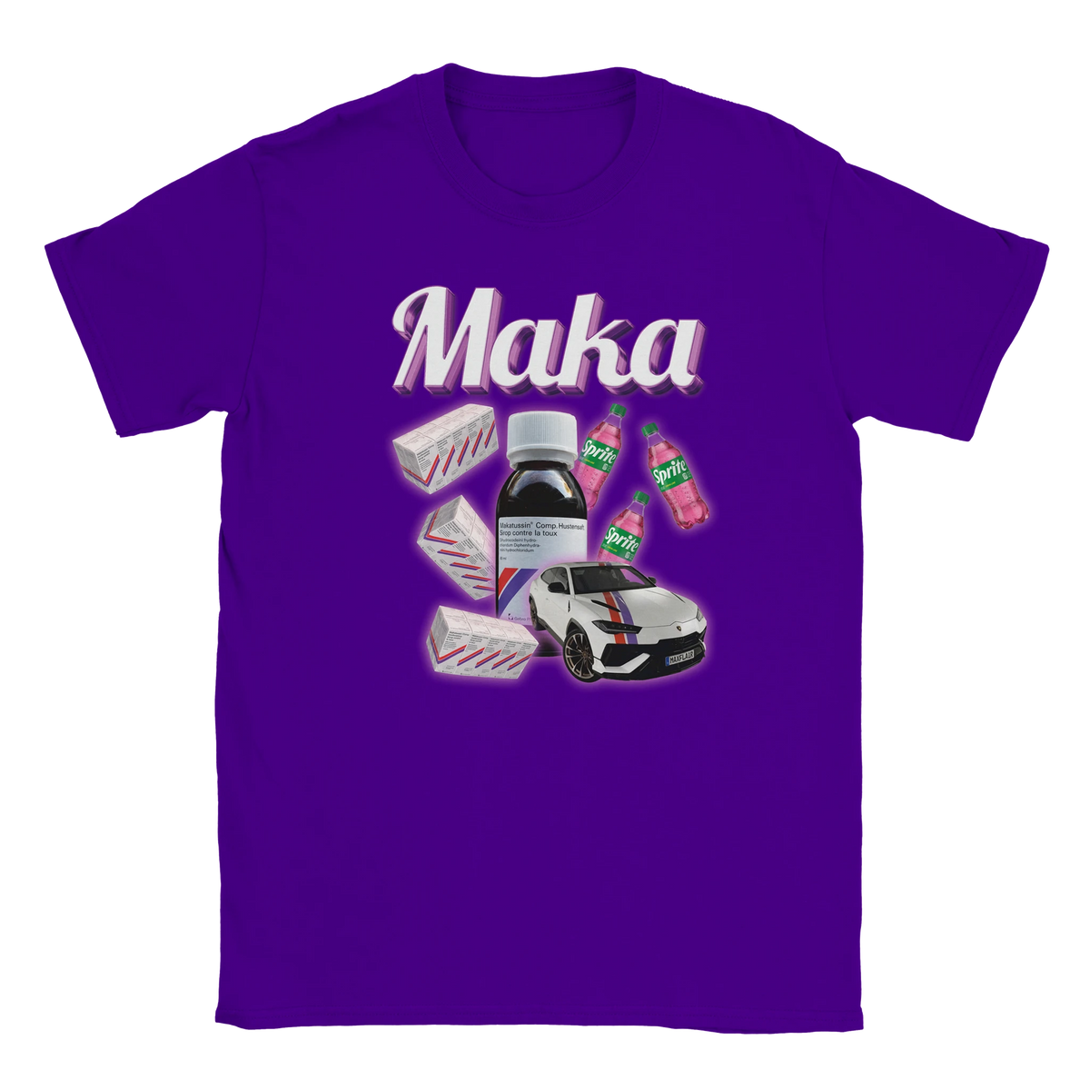 Maka Makatussin Hustensyrup tee shirt Nizi19 Yuyu19 funny lustig meme print shirt cotton slim fit - maximumflair
