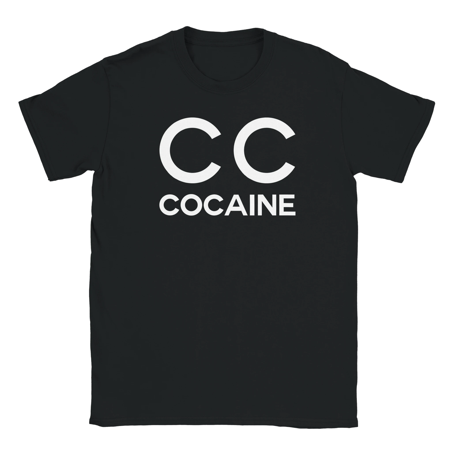 CC c*caine tee swag drip shirt funny lustig meme print shirt cotton slim fit - maximumflair