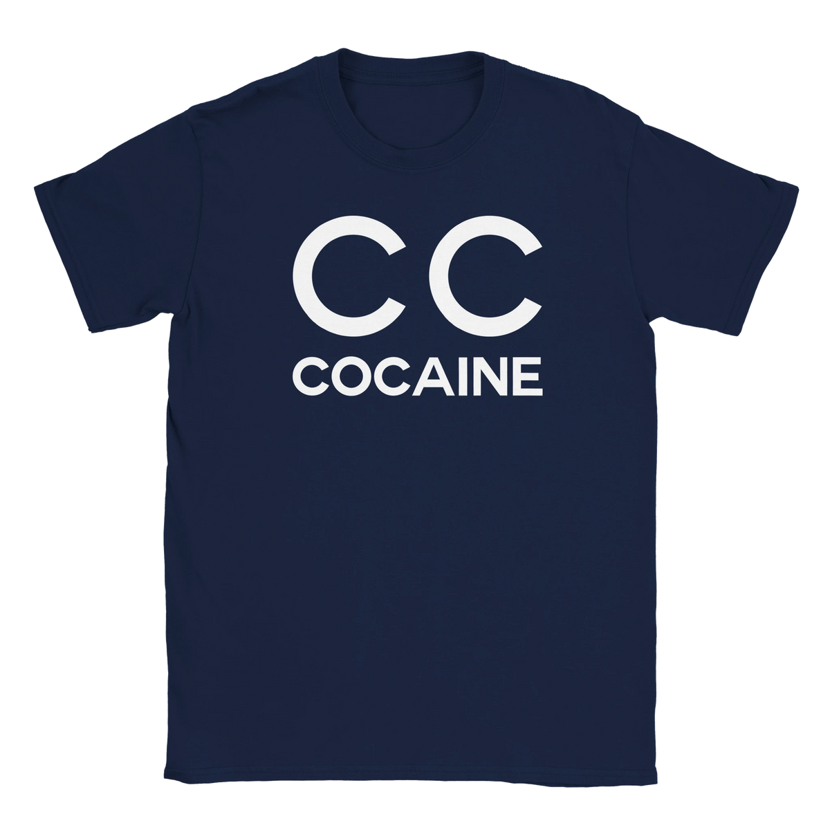 CC c*caine tee swag drip shirt funny lustig meme print shirt cotton slim fit - maximumflair
