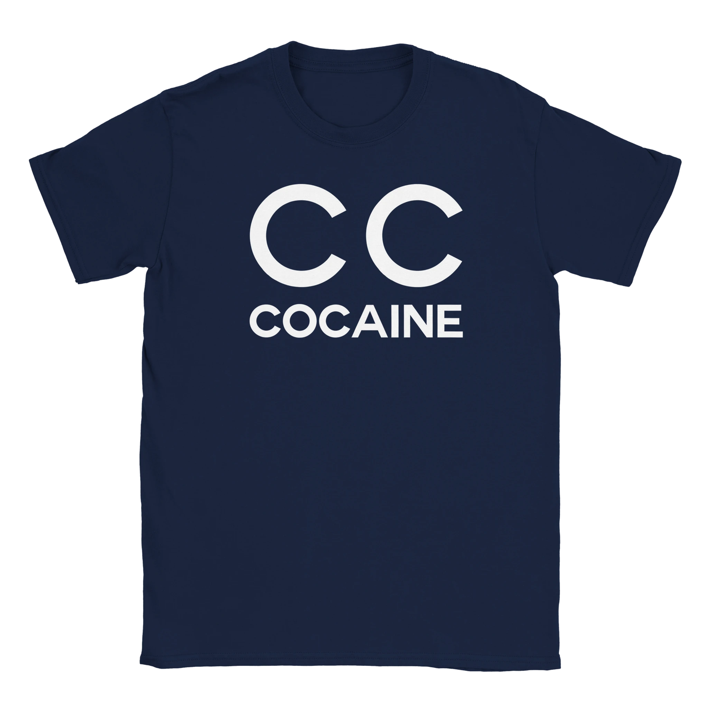 CC c*caine tee swag drip shirt funny lustig meme print shirt cotton slim fit - maximumflair