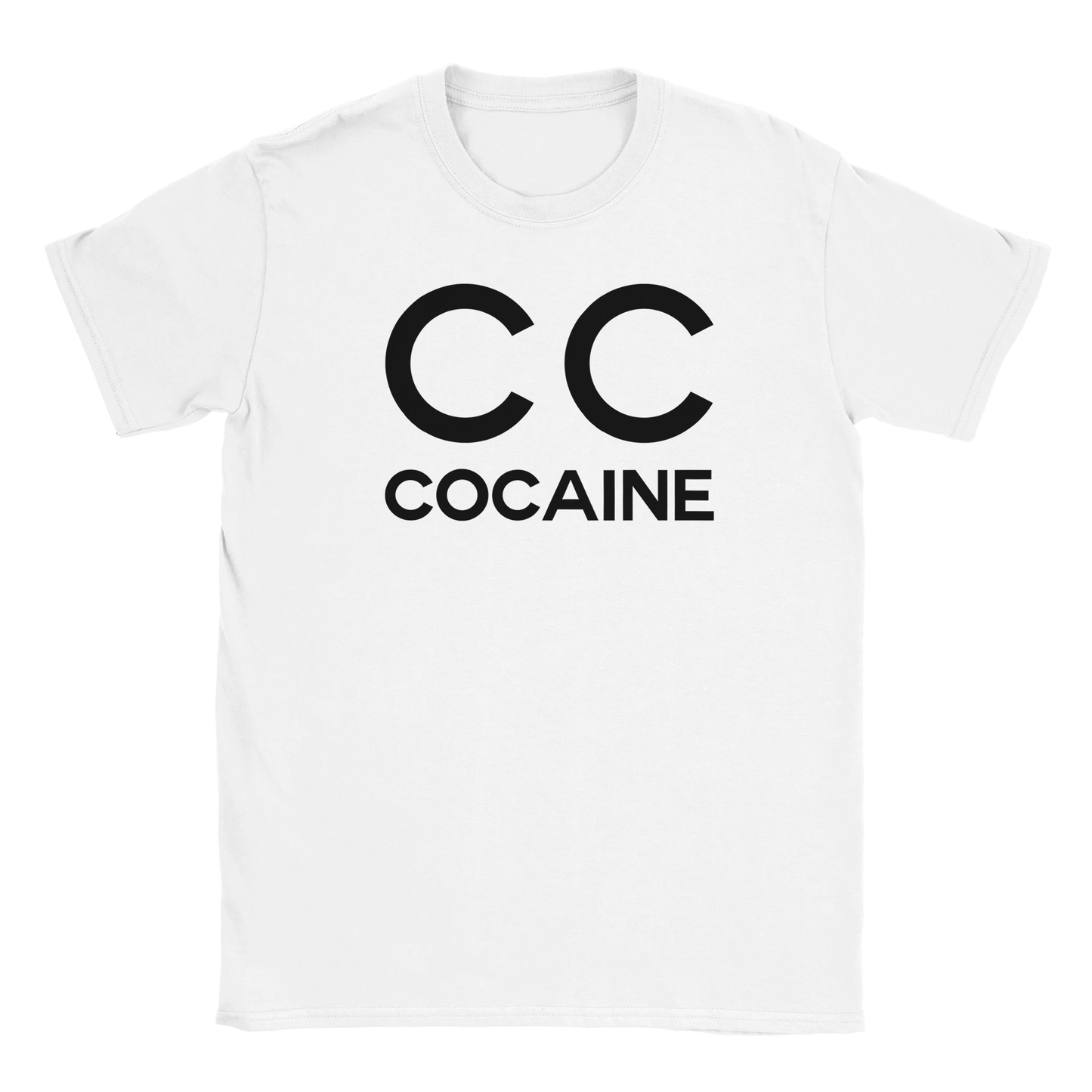 CC c*caine tee swag drip shirt funny lustig meme print shirt cotton slim fit - maximumflair