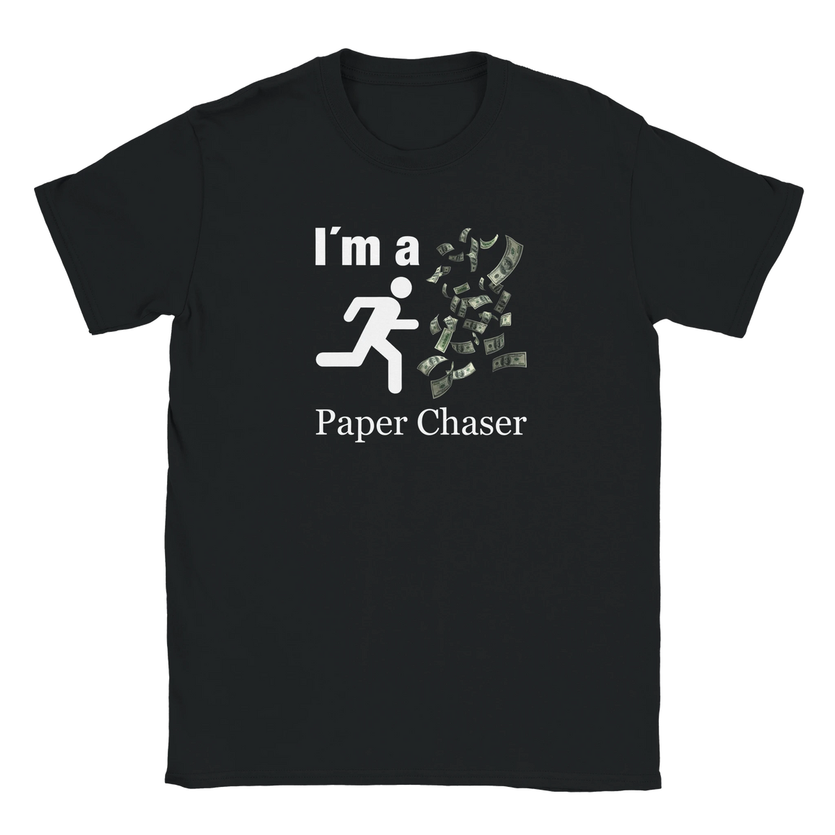Ich bin ein Papier Jäger I´m a paper chaser tee hustle shirt funny lustig meme print shirt cotton slim fit - maximumflair