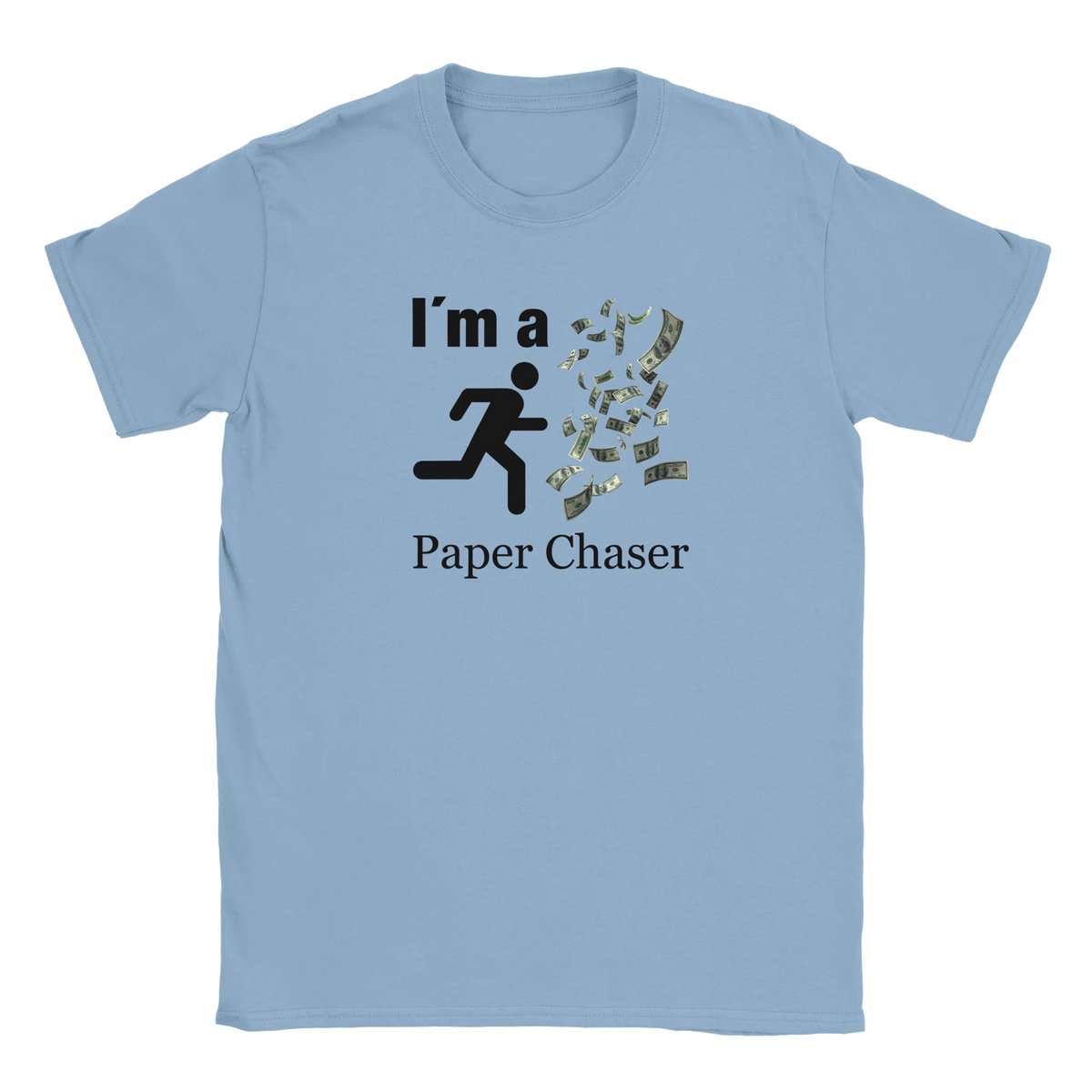 Ich bin ein Papier Jäger I´m a paper chaser tee hustle shirt funny lustig meme print shirt cotton slim fit - maximumflair