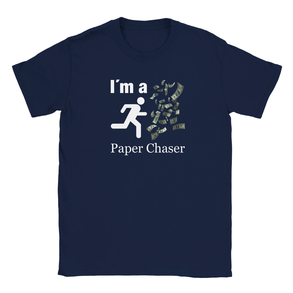 Ich bin ein Papier Jäger I´m a paper chaser tee hustle shirt funny lustig meme print shirt cotton slim fit - maximumflair