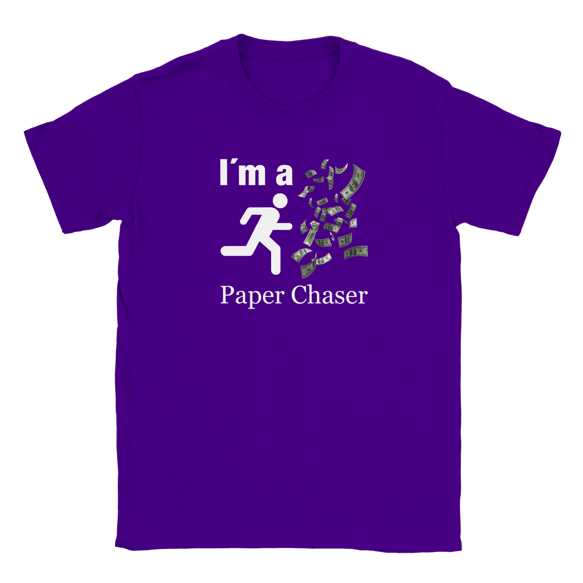 Ich bin ein Papier Jäger I´m a paper chaser tee hustle shirt funny lustig meme print shirt cotton slim fit - maximumflair