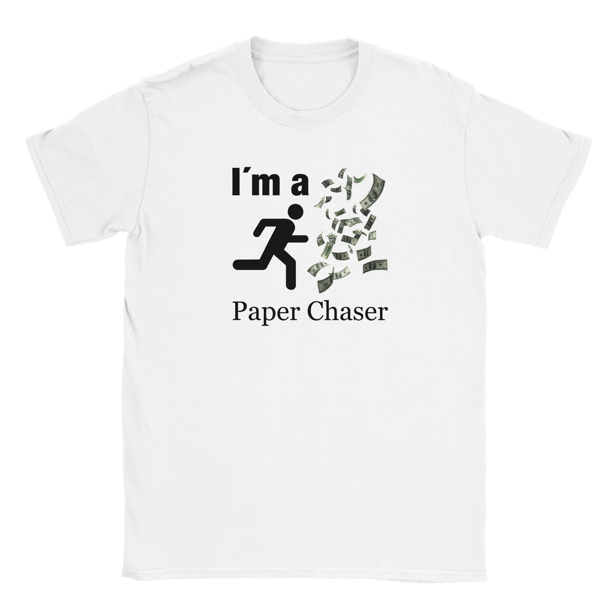Ich bin ein Papier Jäger I´m a paper chaser tee hustle shirt funny lustig meme print shirt cotton slim fit - maximumflair