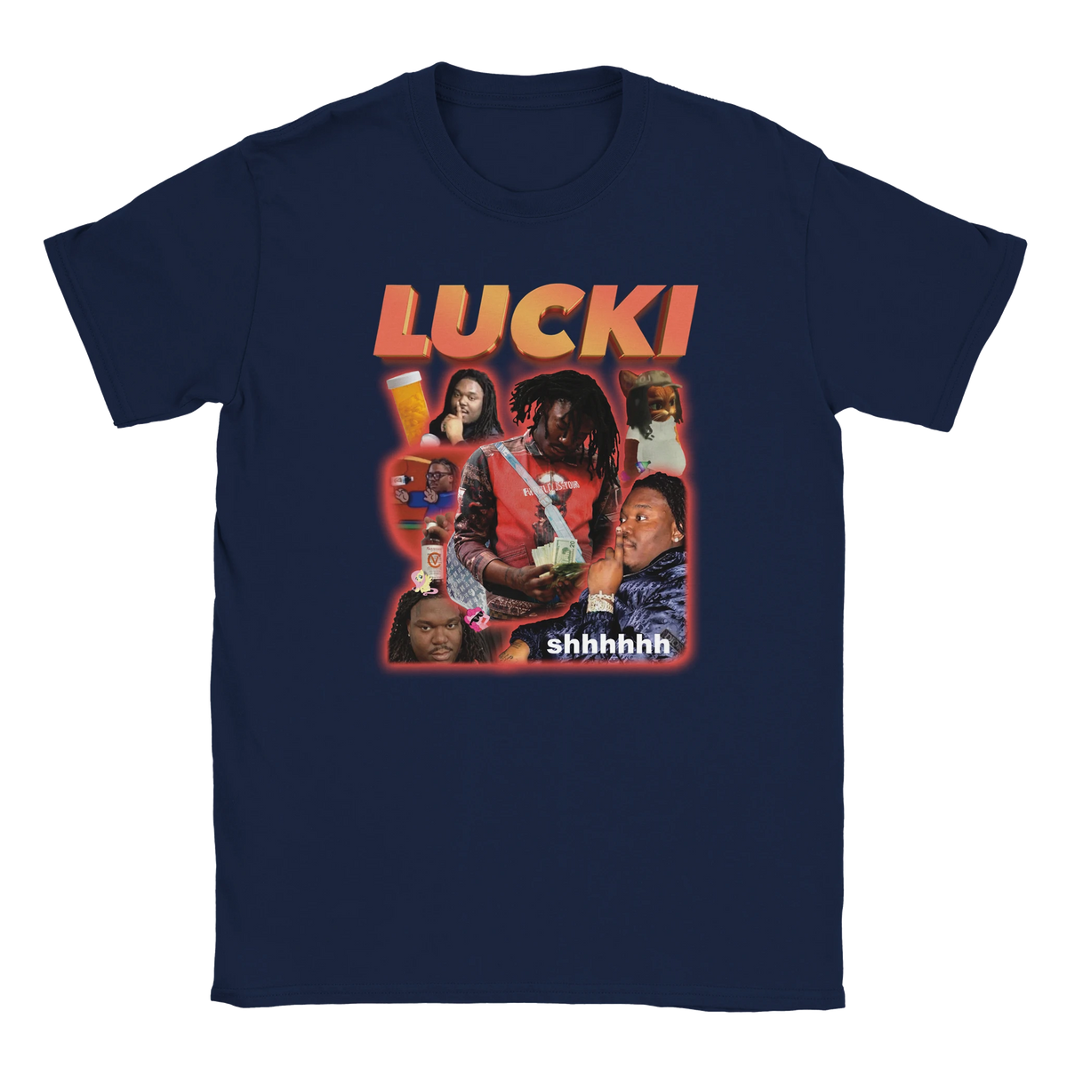LUCKI GLÜCKI tee shirt meme tshirt im rap hiphop trend style - maximumflair