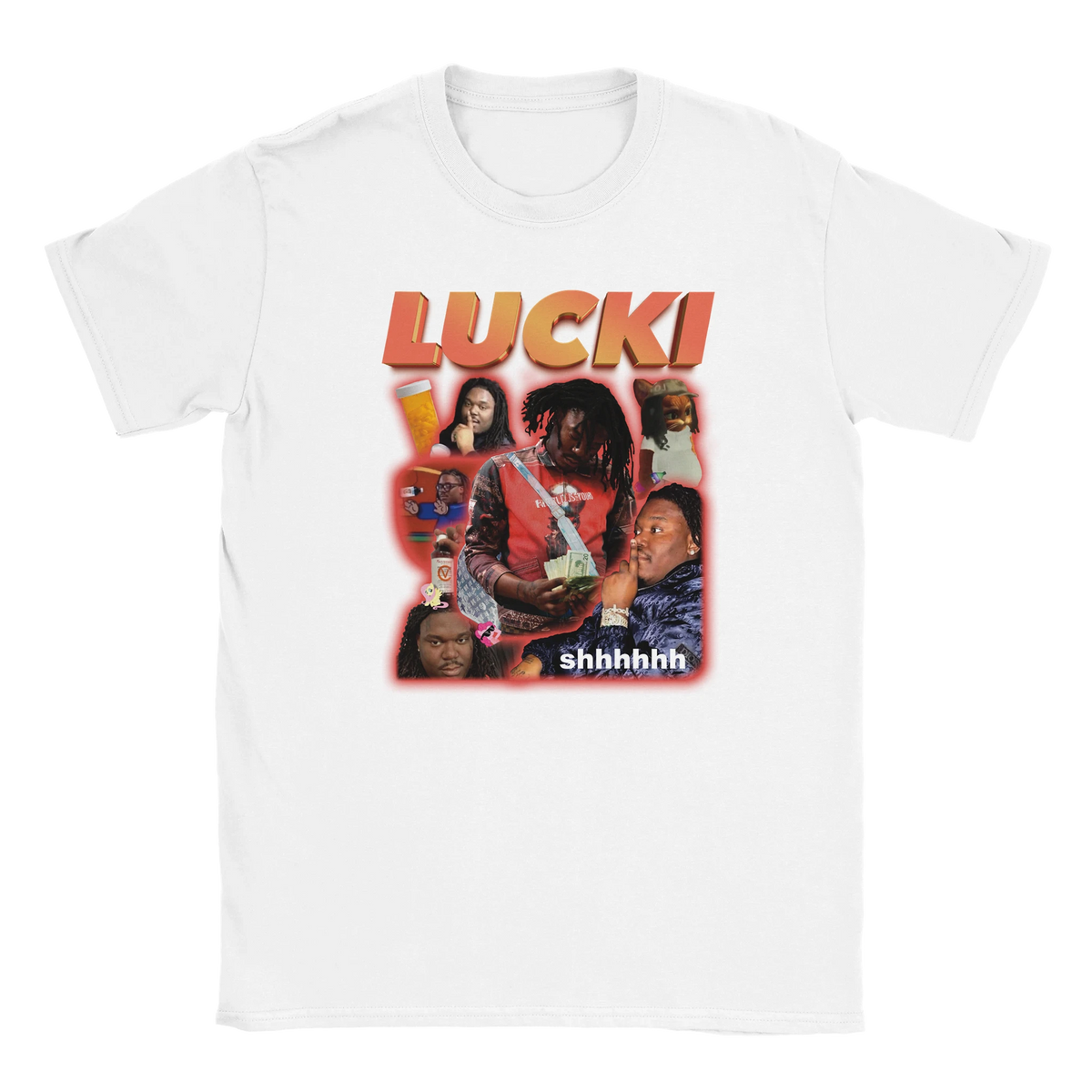 LUCKI GLÜCKI tee shirt meme tshirt im rap hiphop trend style - maximumflair