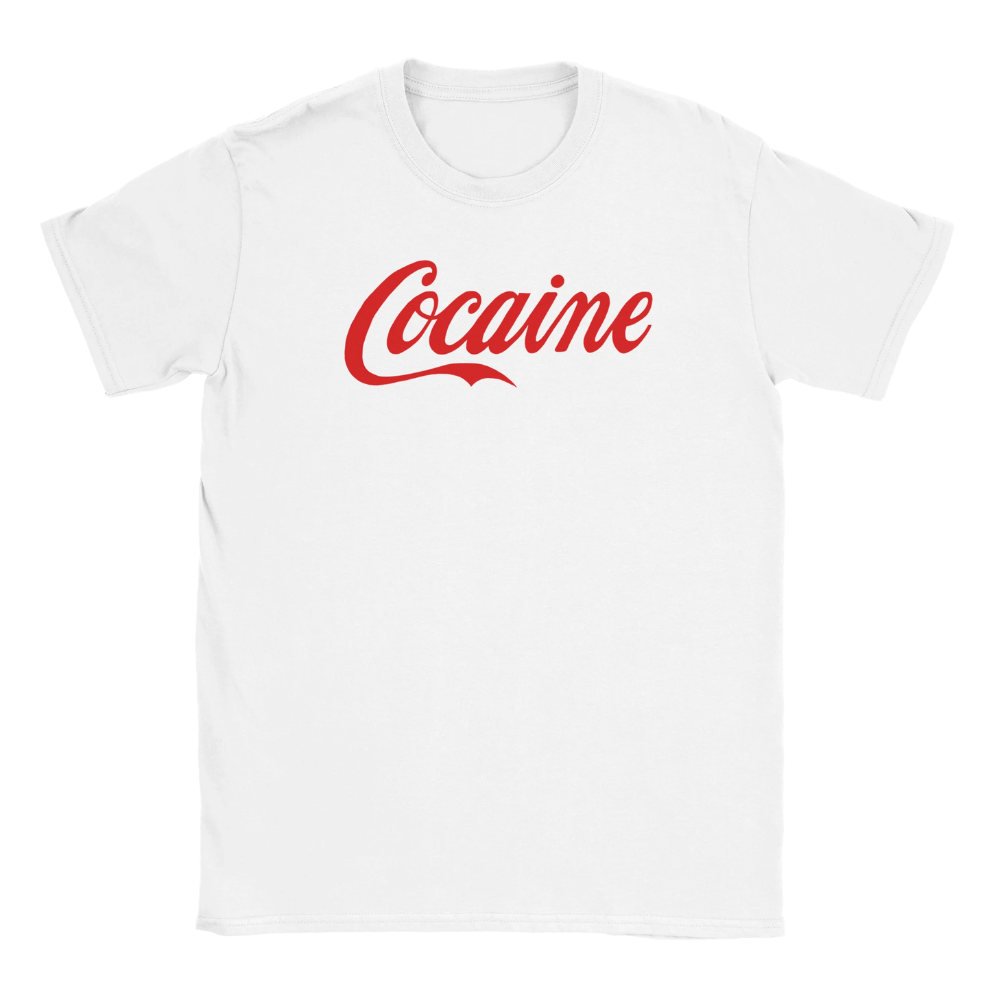 Coca Cola Cocaine tee shirt funny lustig meme print shirt cotton slim fit - maximumflair