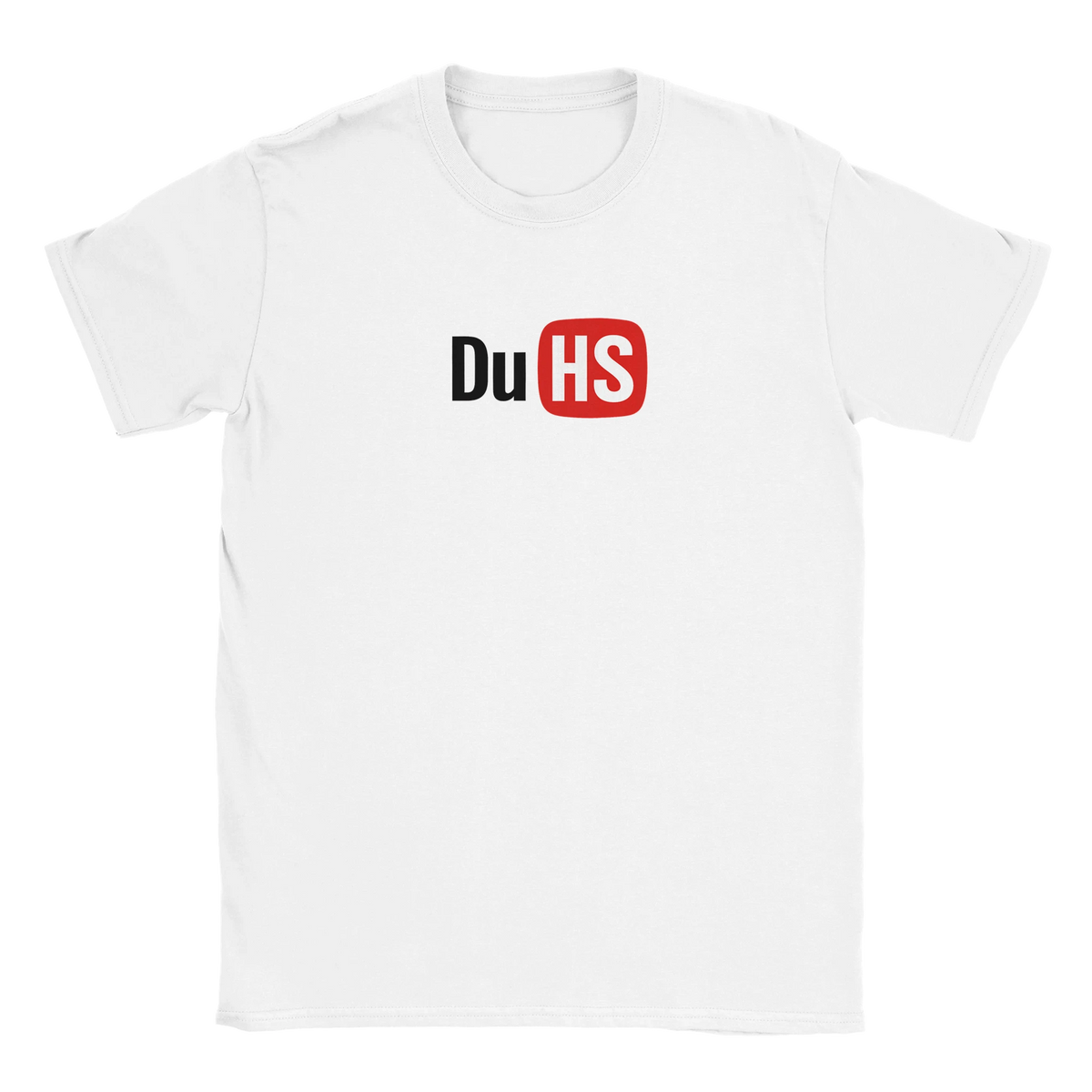 Du HS tee hustle shirt funny lustig meme print shirt cotton slim fit - maximumflair