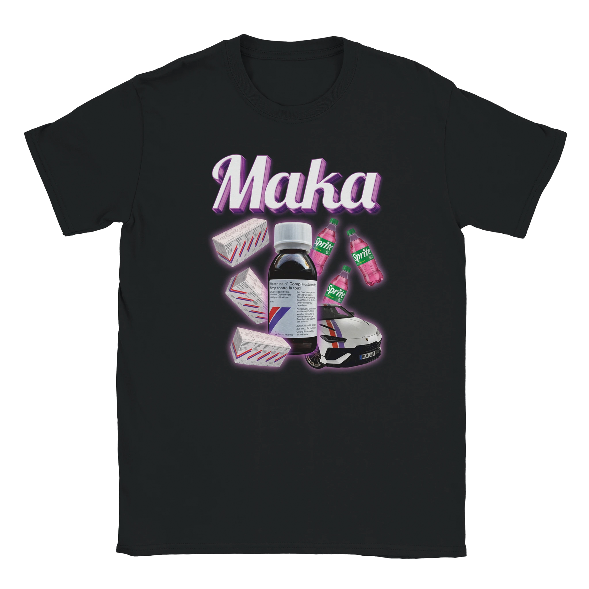 Maka Makatussin Hustensyrup tee shirt funny lustig meme print shirt cotton slim fit - maximumflair