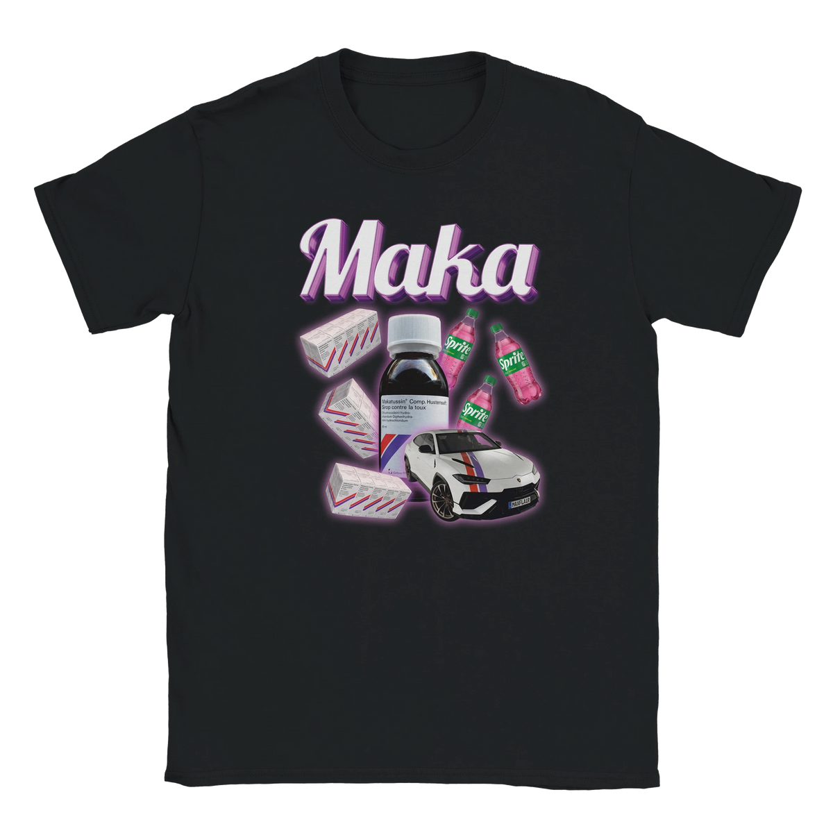Maka Makatussin Hustensyrup tee shirt Nizi19 Yuyu19 funny lustig meme print shirt cotton slim fit - maximumflair