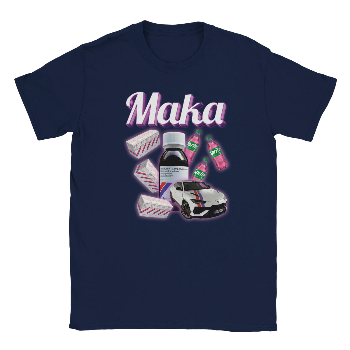 Maka Makatussin Hustensyrup tee shirt Nizi19 Yuyu19 funny lustig meme print shirt cotton slim fit - maximumflair