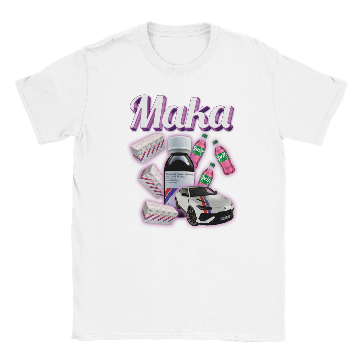 Maka Makatussin Hustensyrup tee shirt Nizi19 Yuyu19 funny lustig meme print shirt cotton slim fit - maximumflair