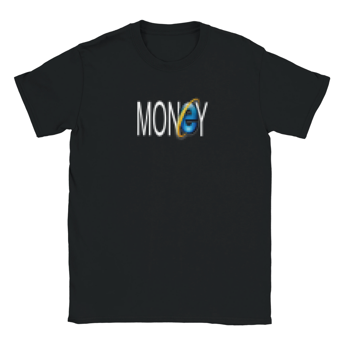 blurred Money Internet retro logo tee hustle shirt funny lustig meme print shirt cotton slim fit - maximumflair