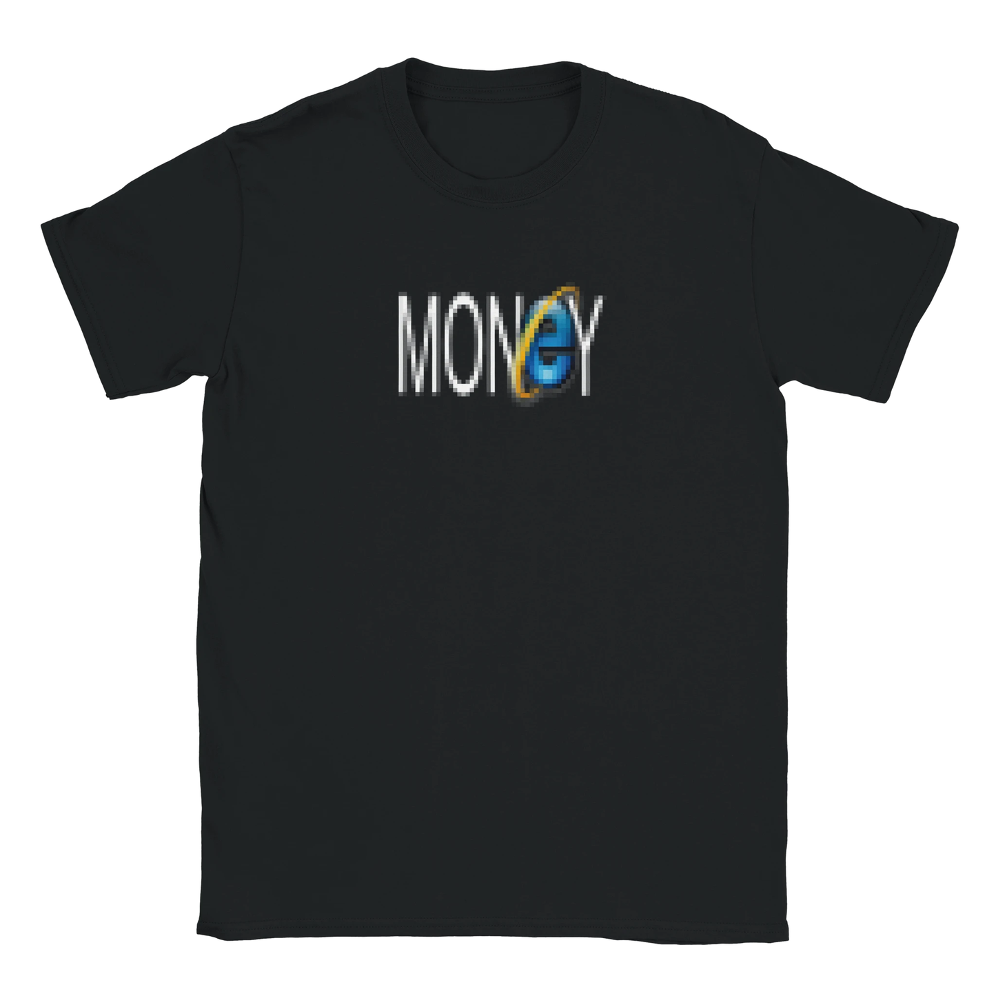 blurred Money Internet retro logo tee hustle shirt funny lustig meme print shirt cotton slim fit - maximumflair