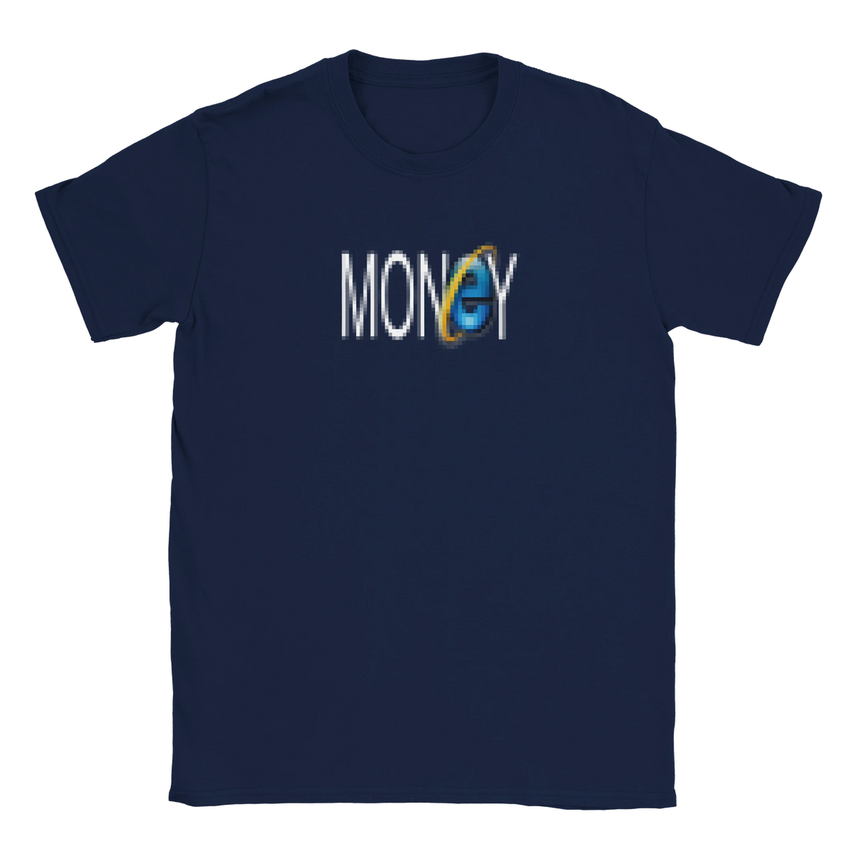 blurred Money Internet retro logo tee hustle shirt funny lustig meme print shirt cotton slim fit - maximumflair