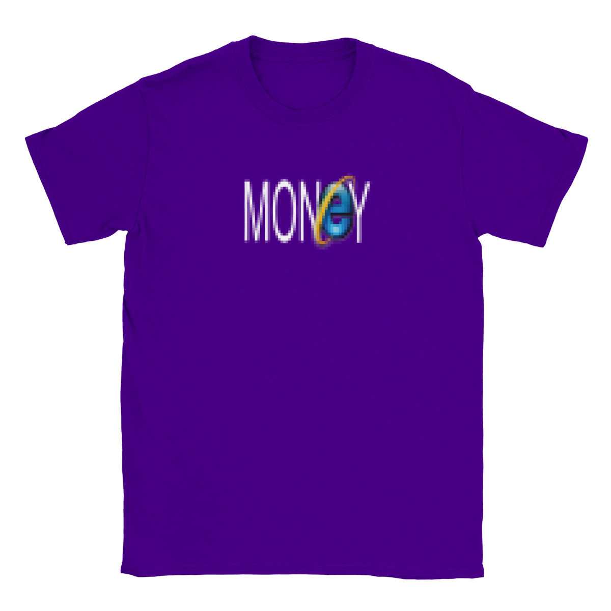 blurred Money Internet retro logo tee hustle shirt funny lustig meme print shirt cotton slim fit - maximumflair