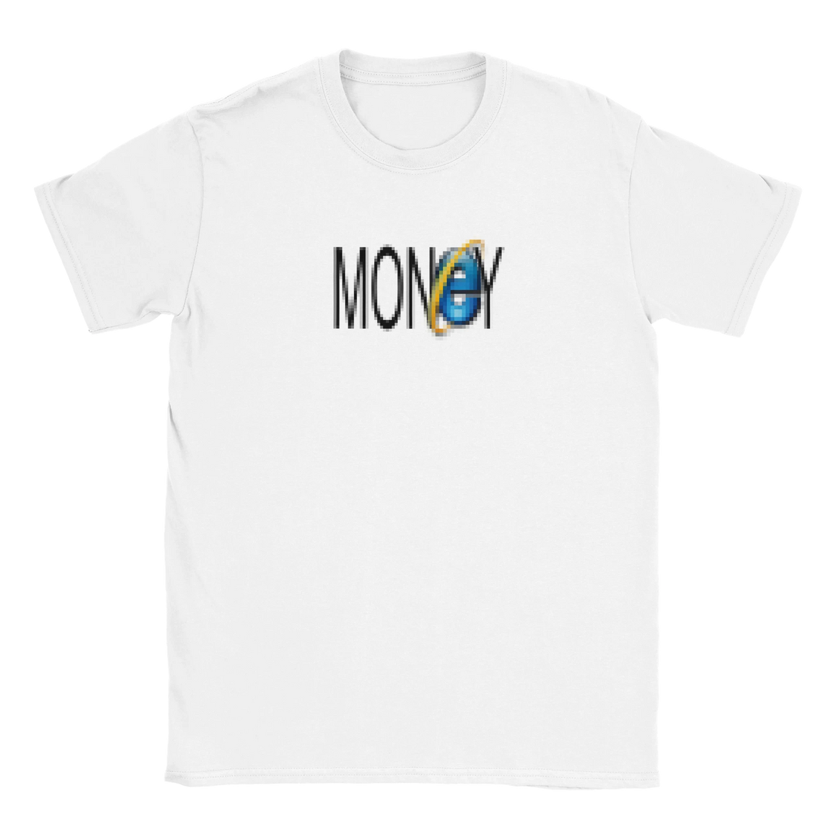 blurred Money Internet retro logo tee hustle shirt funny lustig meme print shirt cotton slim fit - maximumflair