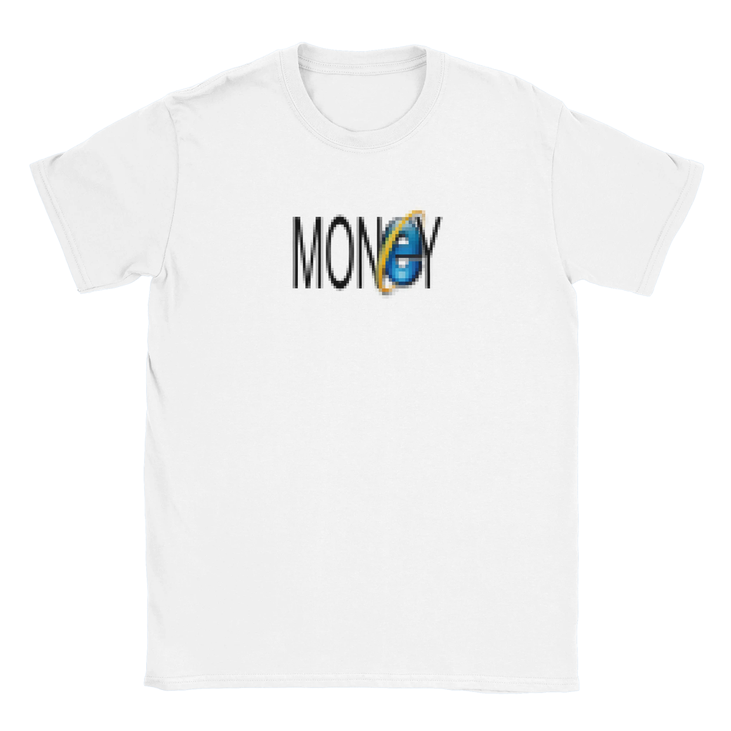 blurred Money Internet retro logo tee hustle shirt funny lustig meme print shirt cotton slim fit - maximumflair